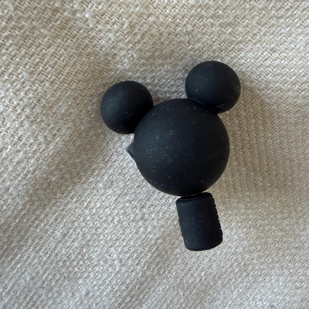 Black Mickey Mouse straw topper